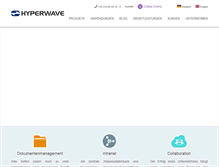 Tablet Screenshot of hyperwave.com